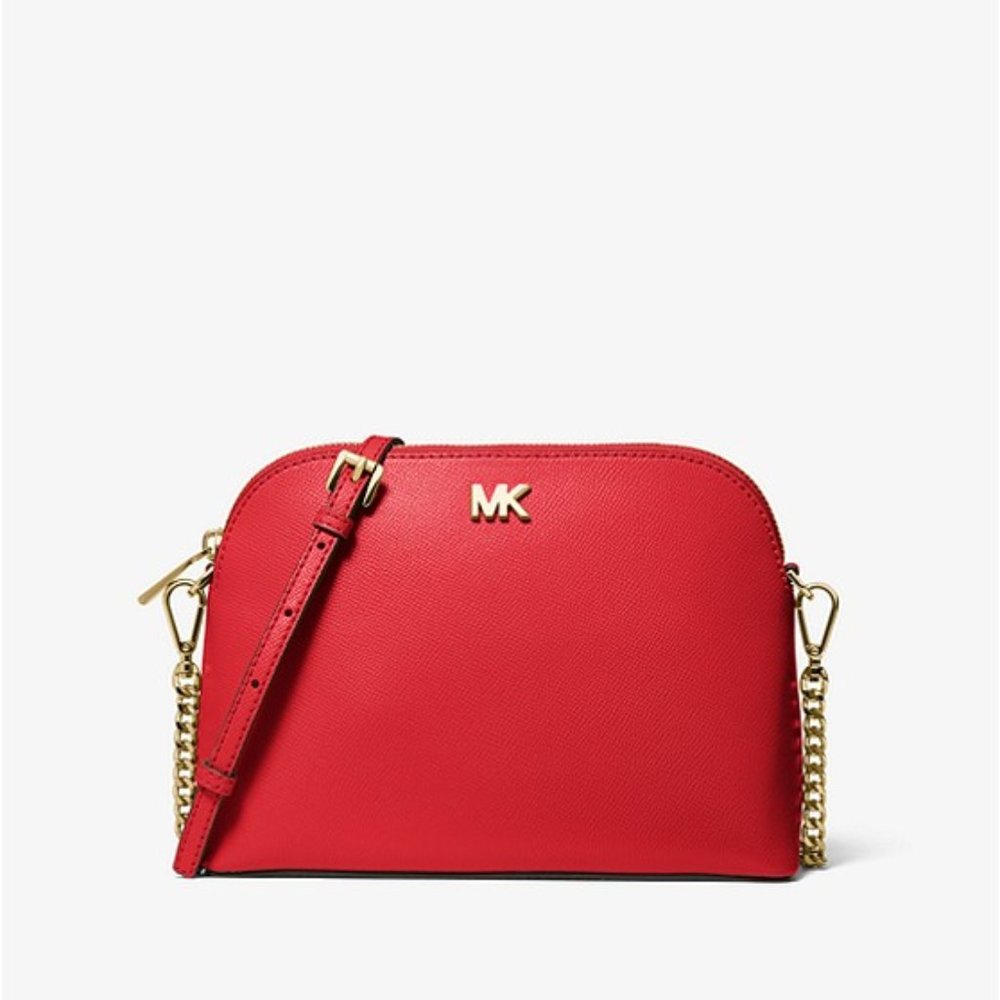 Michael Kors Red Dome Crossbody Bag